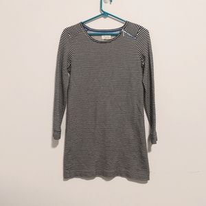 Lou & Grey Loft navy and white stripe sweater dress XSP